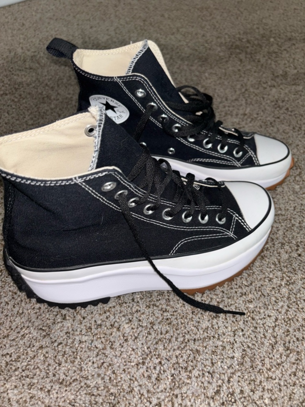 Converse Black and White High-Top Sneakers - Picture 2 of 7
